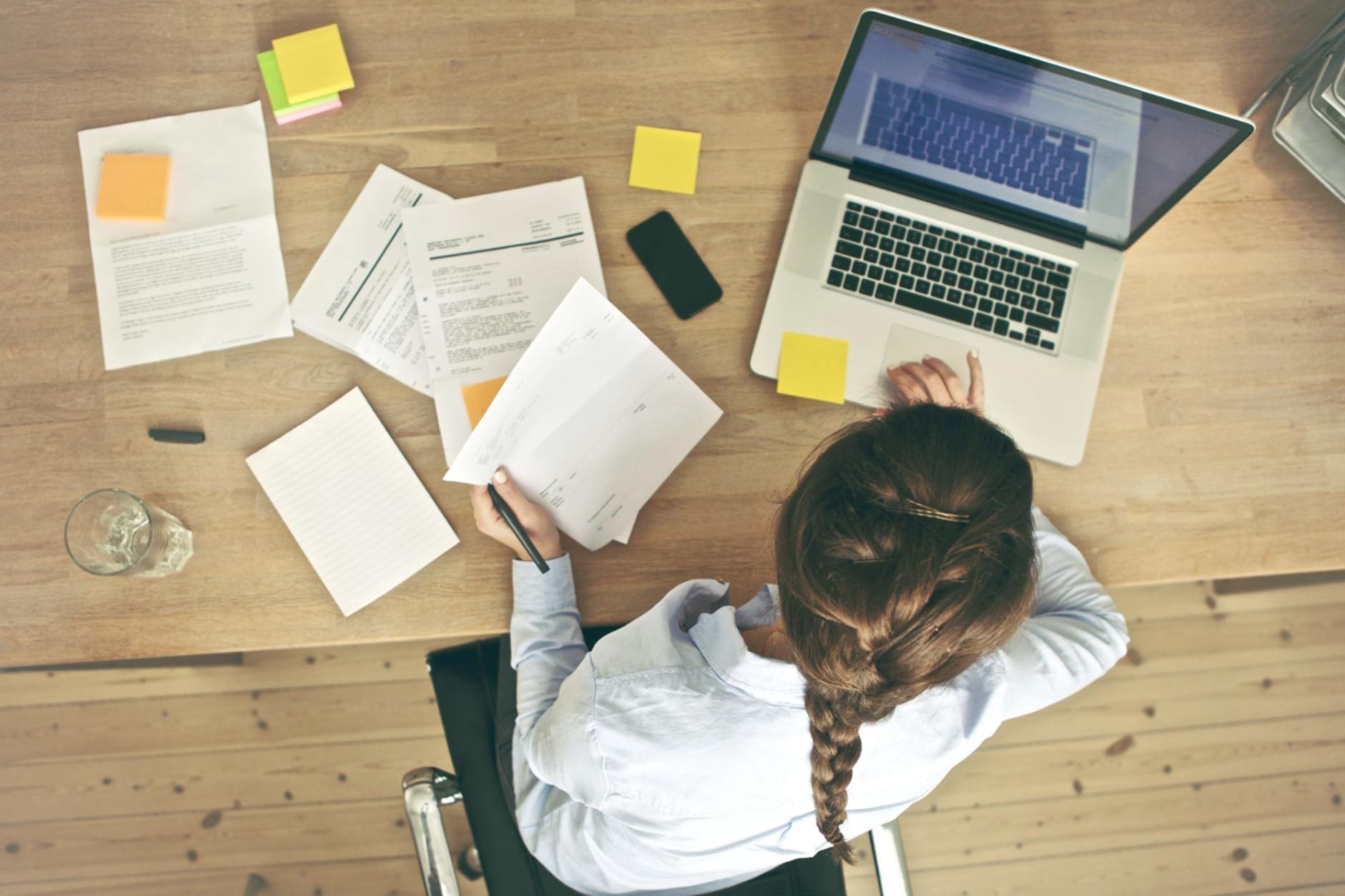 Financial documents and planning materials detail